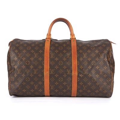 Lot 381 - Louis Vuitton, a vintage monogram Keepall 50...