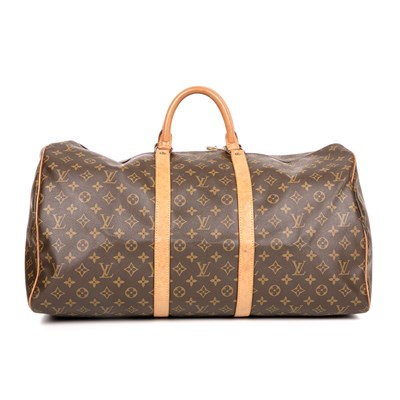 Lot 384 - Louis Vuitton, a monogram Keepall 55 luggage...