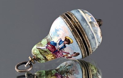 Lot 381 - An enamel vinaigrette