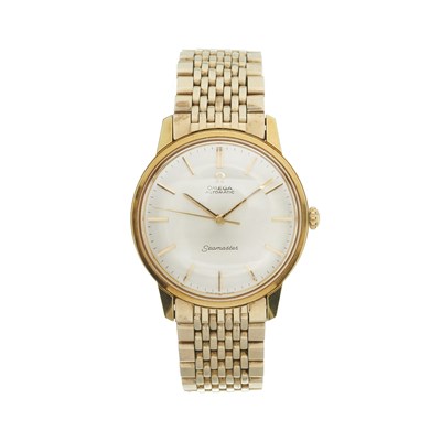 Lot 207 - Omega, a gold plated Seamaster bracelet watch