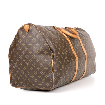 Lot 392 - Louis Vuitton, a monogram Keepall 60 luggage...