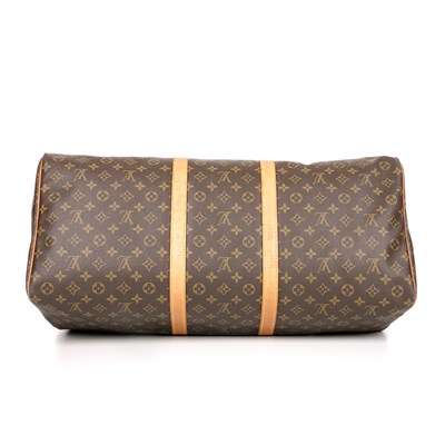 Lot 392 - Louis Vuitton, a monogram Keepall 60 luggage...