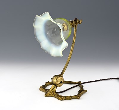 Lot 67 - W A S Benson, an Arts and Crafts brass...