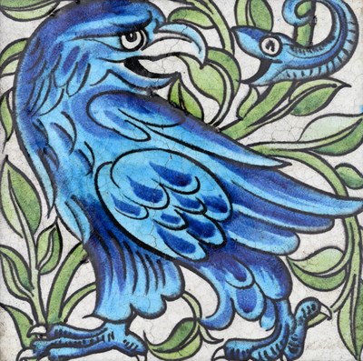 Lot 243 - William De Morgan, an Arts and Crafts Eagle,...