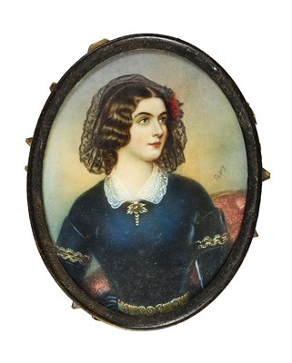 Lot 500 - Fabry, 19th Century, an oval portrait...