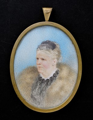 Lot 502 - British School, late 19th Century, an oval...