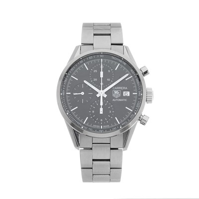 Lot 219 - Tag Heuer, a stainless steel Carrera chronograph bracelet watch