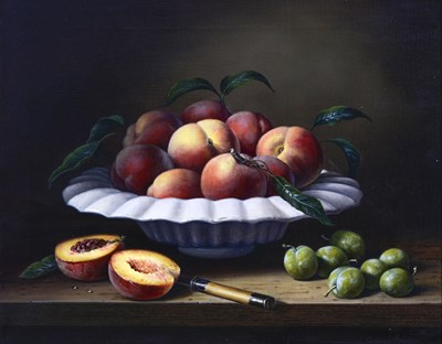 Lot 331 - Brian Davies (British, 1942-2014), still life...