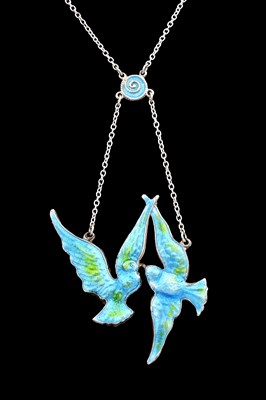 Lot 18 - Charles Horner, an Arts and Crafts silver and...
