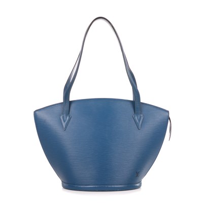 Lot 418 - Louis Vuitton, a blue epi St Jacques GM...