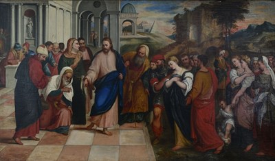 Lot 321 - After Pitati de Bonifazio Veronese, Christ and...