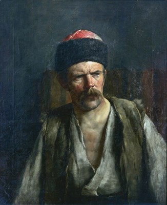 Lot 345 - Julius Zuber (Polish, 1861-1910), portrait of...