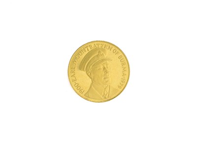 Lot 490 - A 9 carat gold commemorative coin, for Earl...
