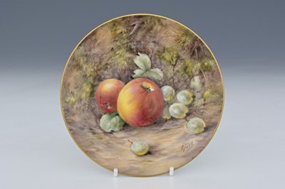 Lot 616 - A Royal Worcester plate by John Freeman,...