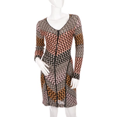 Lot 439 - Missoni, a Multi-Knit long sleeve dress,...