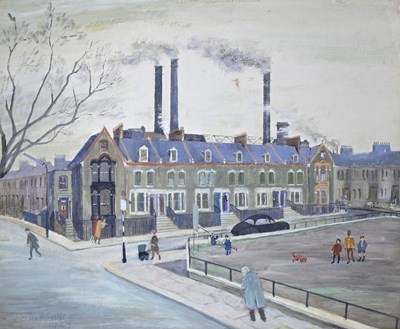 Lot 299 - Joan Russell (British, c.1905-?), a street...