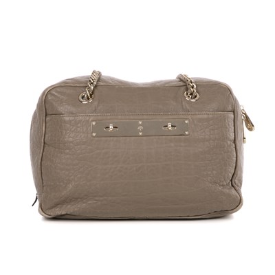 Lot 449 - Mulberry, an embossed taupe leather handbag,...