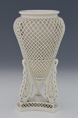 Lot 620 - Royal Crown Derby, a double walled reticulated...