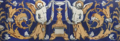Lot 304 - An important Minton's encaustic floor tile...
