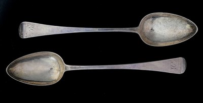 Lot 284 - A pair of George III silver old English...