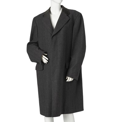 Lot 283 - Aquascutum, a men's grey wool overcoat.