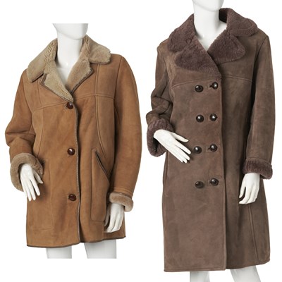 Lot 514 - Two shearling coats.