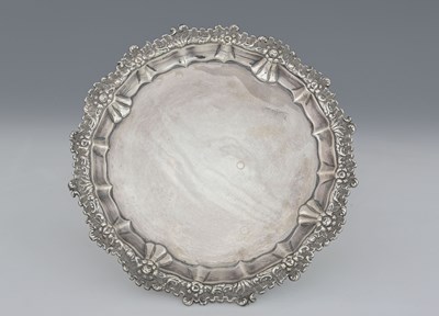 Lot 215 - A George IV silver salver, by Waterhouse,...