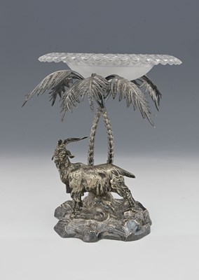 Lot 4 - A nineteenth century plated figural epergne or...