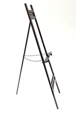 Lot 427 - An Aesthetic Movement lacquered wood picture...