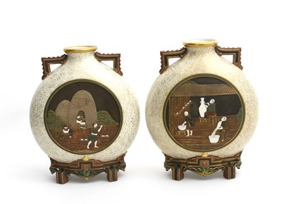 Lot 202 - A pair of large Royal Worcester Aesthetic...