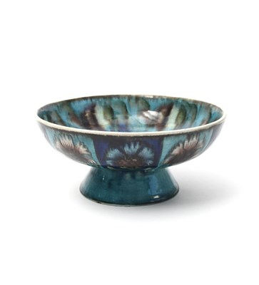 Lot 147 - A William De Morgan Thistle pedestal bowl by...