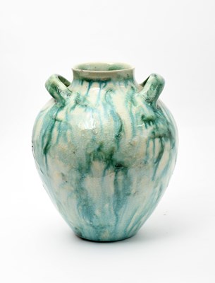 Lot 135 - A William De Morgan Merton Abbey twin-handled...