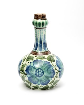Lot 144 - A William De Morgan Persian bottle vase, ovoid...