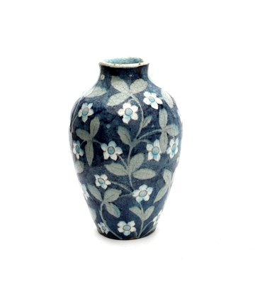 Lot 137 - A William De Morgan vase, ovoid with collar...