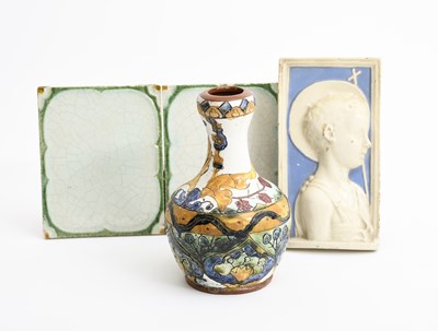 Lot 209 - A small Carlo Manzoni Pottery vase, ovoid with...