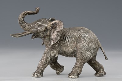 Lot 49 - An Elizabeth II silver hollow-cast model of an...