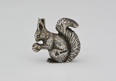 Lot 46 - An Elizabeth II novelty silver cast figure of...