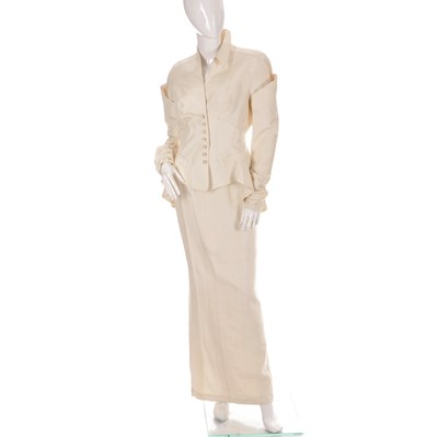 Lot 481 - Thierry Mugler, a ladies two-piece silk outfit,...