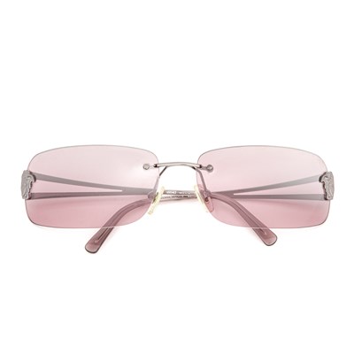 Lot 486 - Versace, a pair of sunglasses, featuring pink...