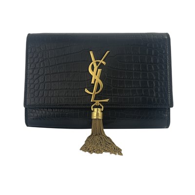 Lot 487 - Yves Saint Laurent, an embossed Kate Tassel...