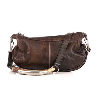 Lot 490 - Yves Saint Laurent, a Mombasa Horn handbag,...