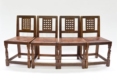 Lot 453 - A set of four early Robert Mouseman Thompson...