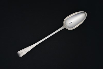 Lot 270 - A George III silver old English bright-cut...