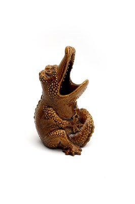 Lot 206 - A rare Burmantoft's Faience Crocodile...