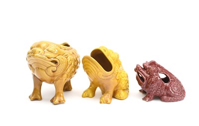 Lot 207 - A grotesque Burmantoft's Faience Frog...