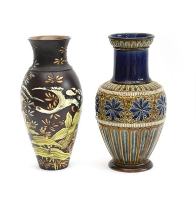 Lot 56 - A Doulton Lambeth stoneware vase by Francis...