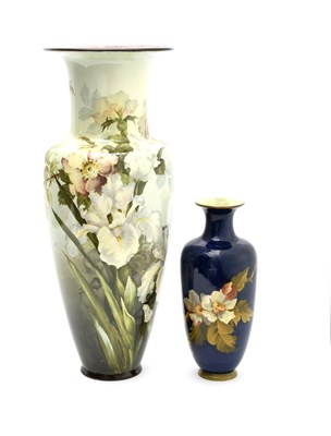 Lot 58 - A Doulton Lambeth faience vase, slender,...