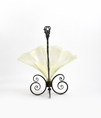 Lot 384 - A James Powell & Sons Whitefriars glass fan...