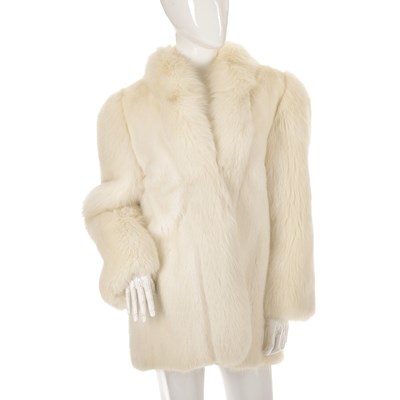 Lot 509 - A pearl mink and arctic fox fur jacket,...