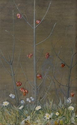 Lot 451 - Edith Payne (1875-1959) Spindleberries, 1918...